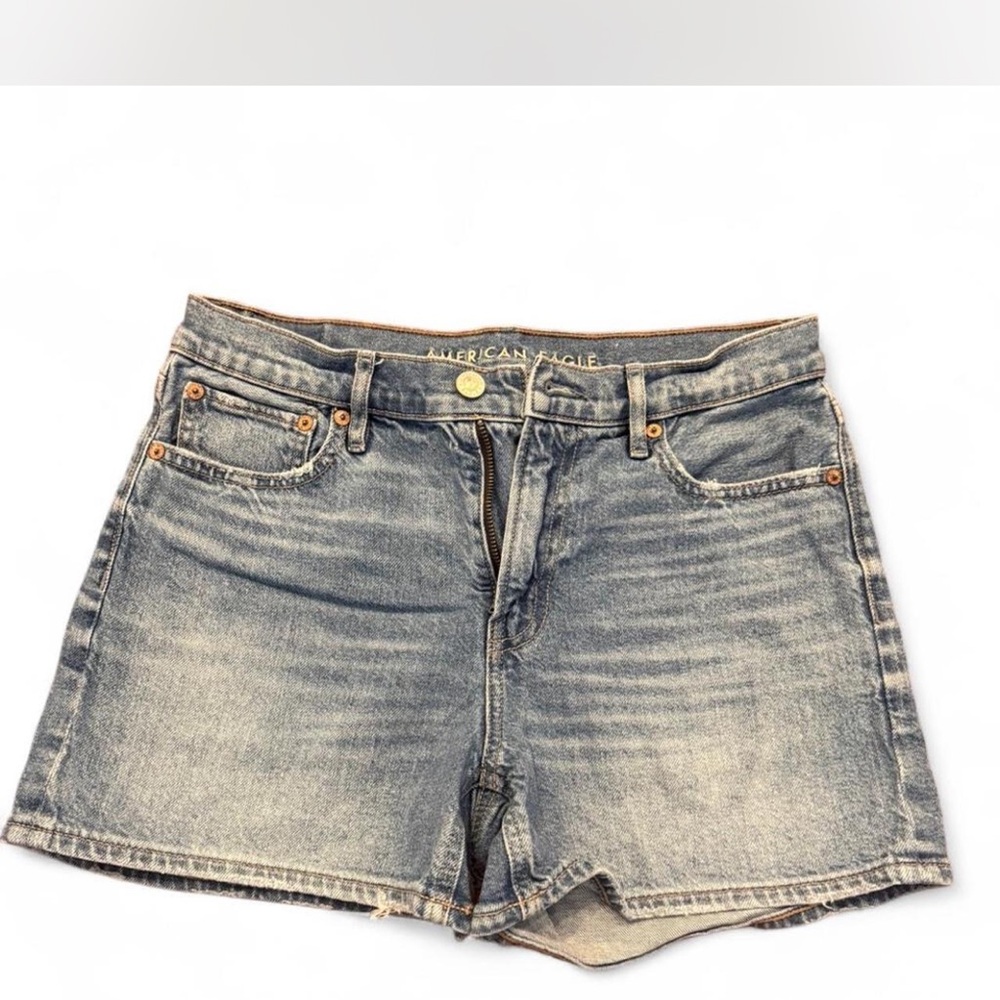 American Eagle Outfitters Women's Faded Blue Jean Shorts